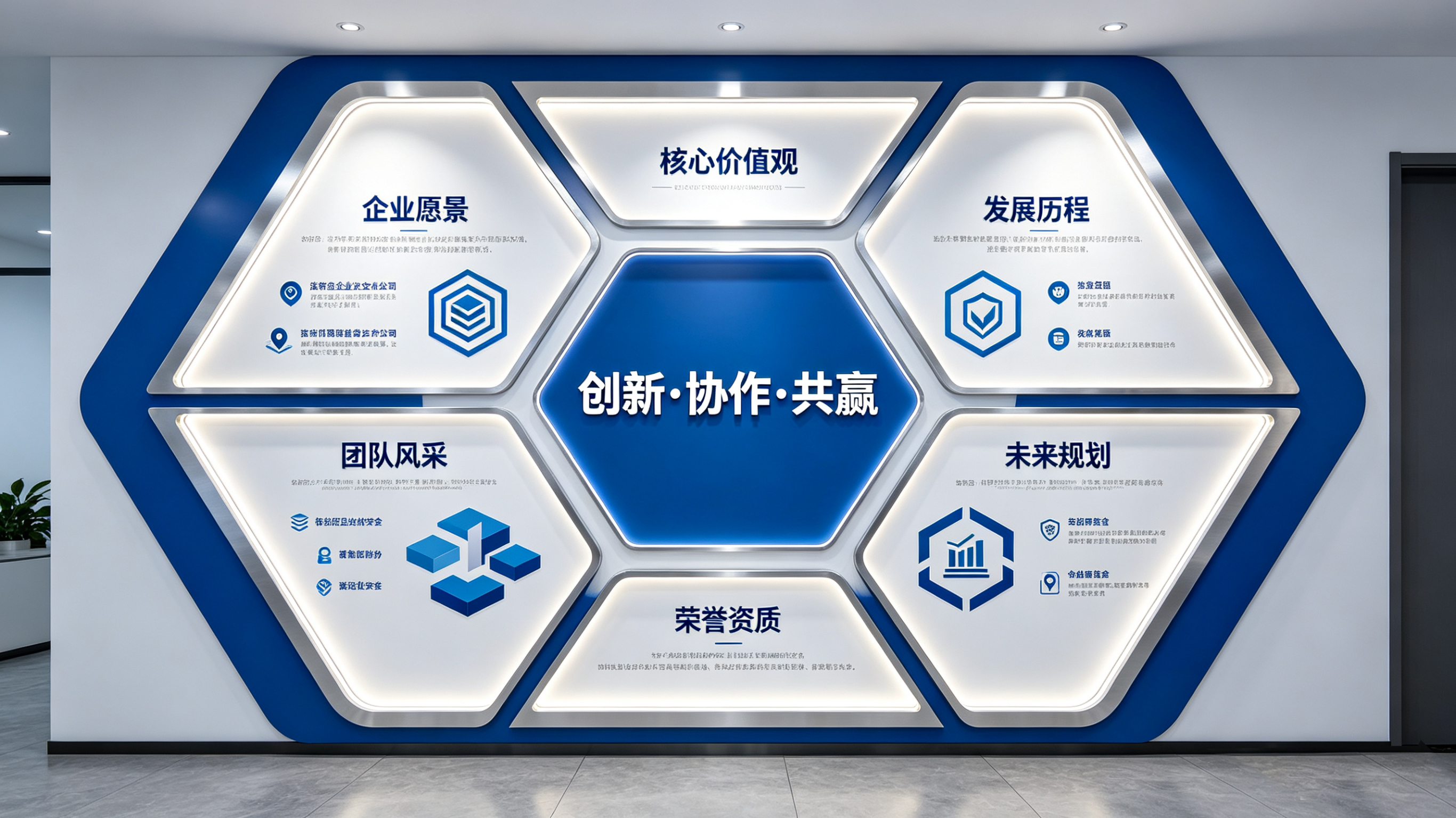 大悟企业文化墙六边形避坑指南（新手常犯5个错误）